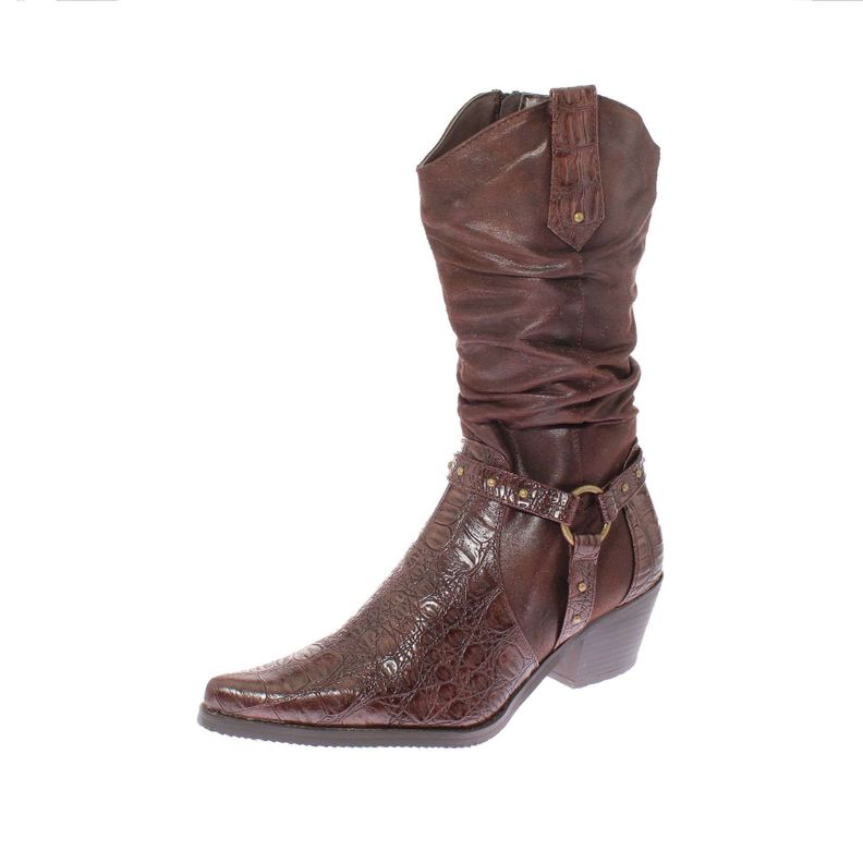 Bota Vaquera Chocolate Vía Franca Mujer Art: 521101COFFEE-0