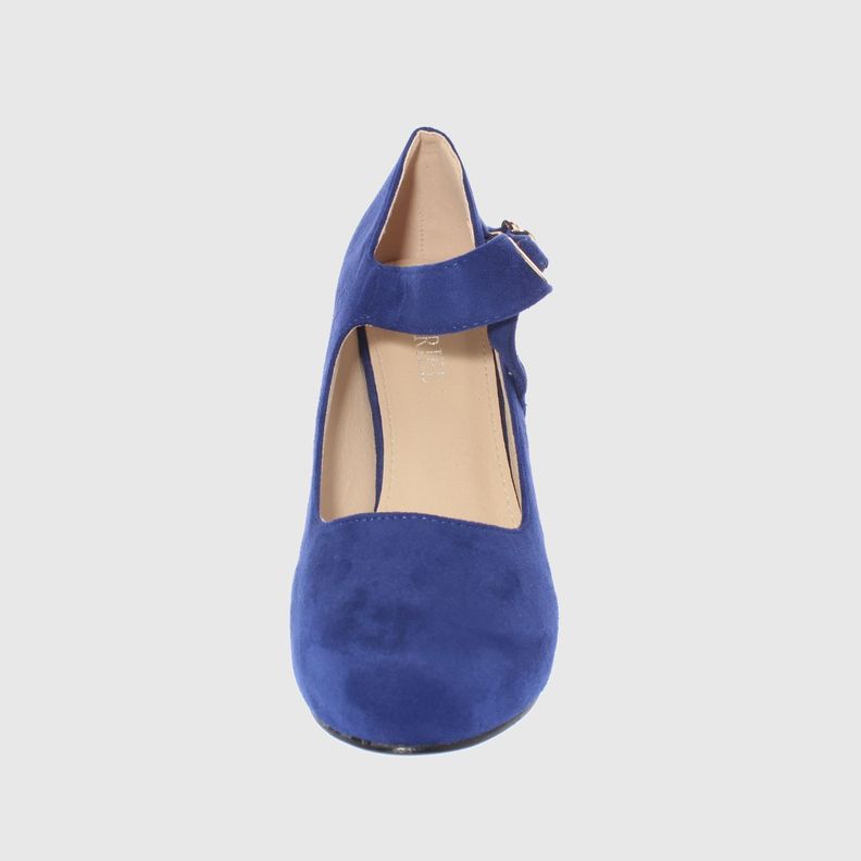 Zapato taco Azul Vía Franca Mujer-1