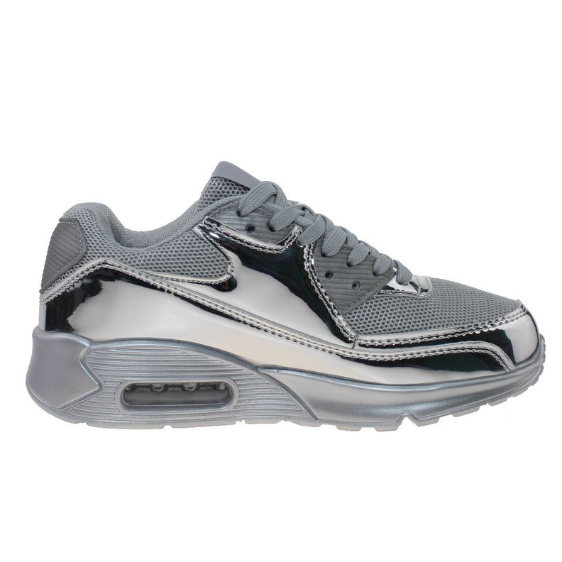 Zapatilla Airspace Para Mujer Color Plateado-0