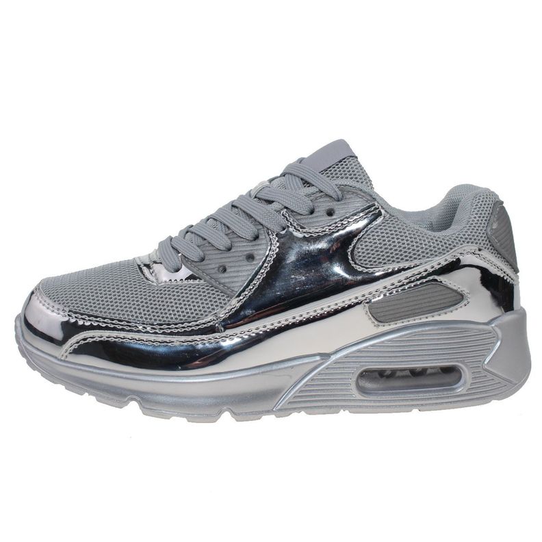Zapatilla Airspace Para Mujer Color Plateado-2