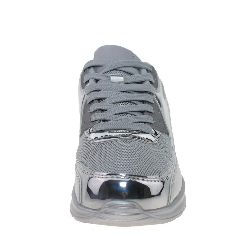 Zapatilla Airspace Para Mujer Color Plateado-3