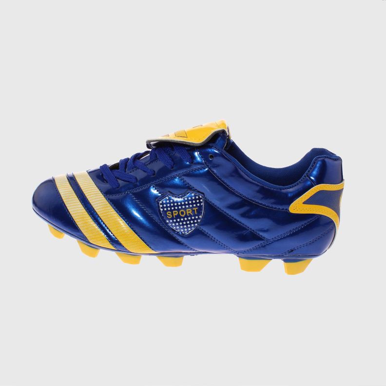 Zapato Futbol Azul/Amarillo Vía Franca Hombre-1