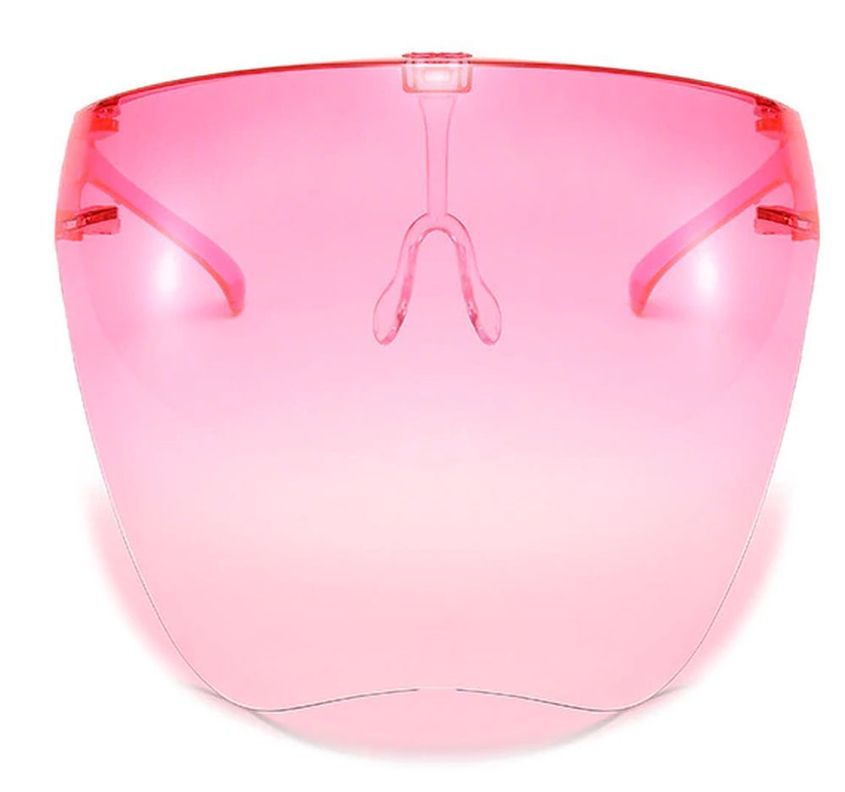 Escudo Rostro Completo Policarbonato Rosado Vía Franca-0