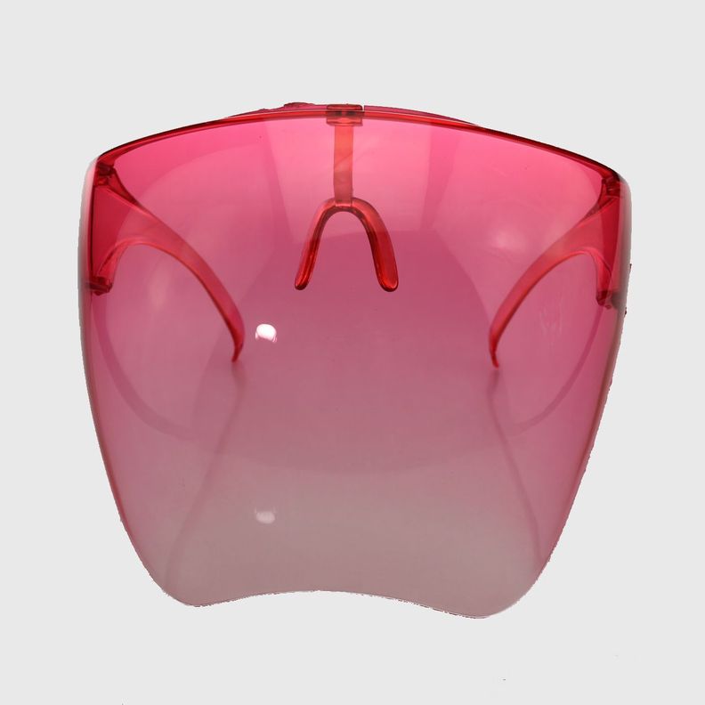 Escudo Rostro Completo Policarbonato Rosado Vía Franca-2