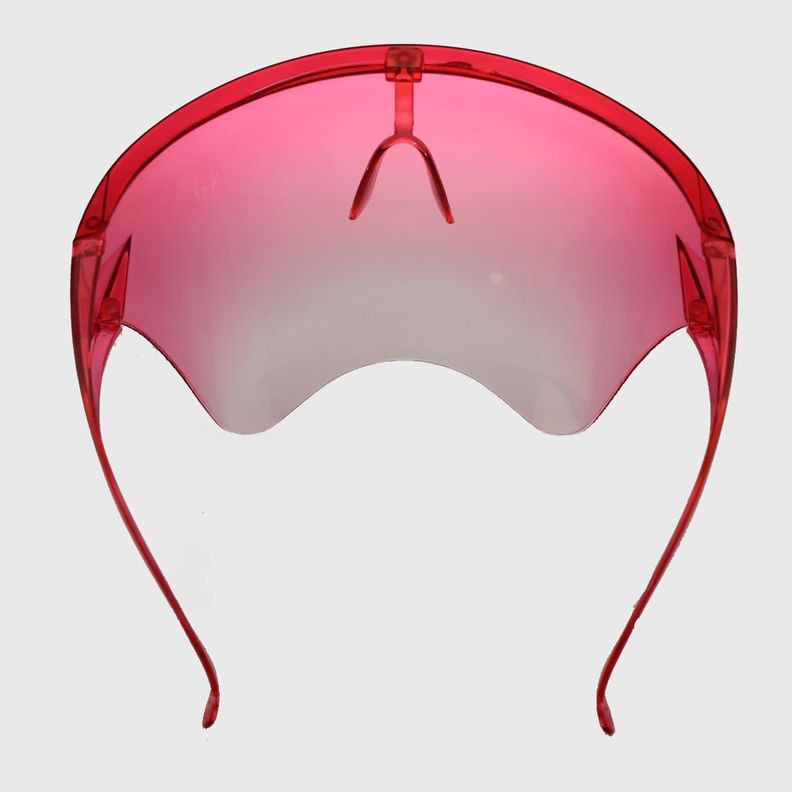 Escudo Rostro Completo Policarbonato Rosado Vía Franca-3