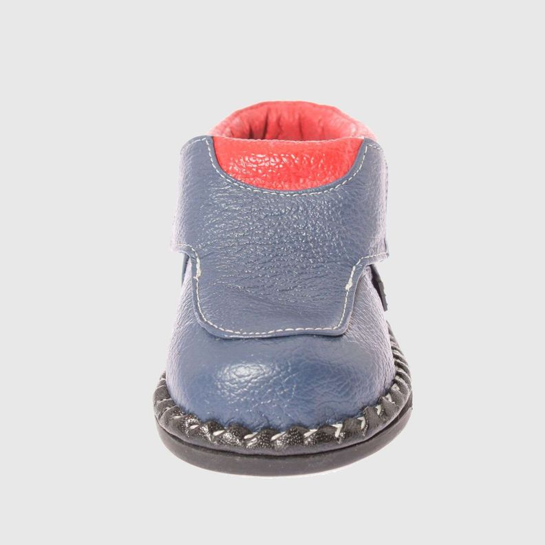 Zapato Navy/Rojo Vía Franca Niño-2