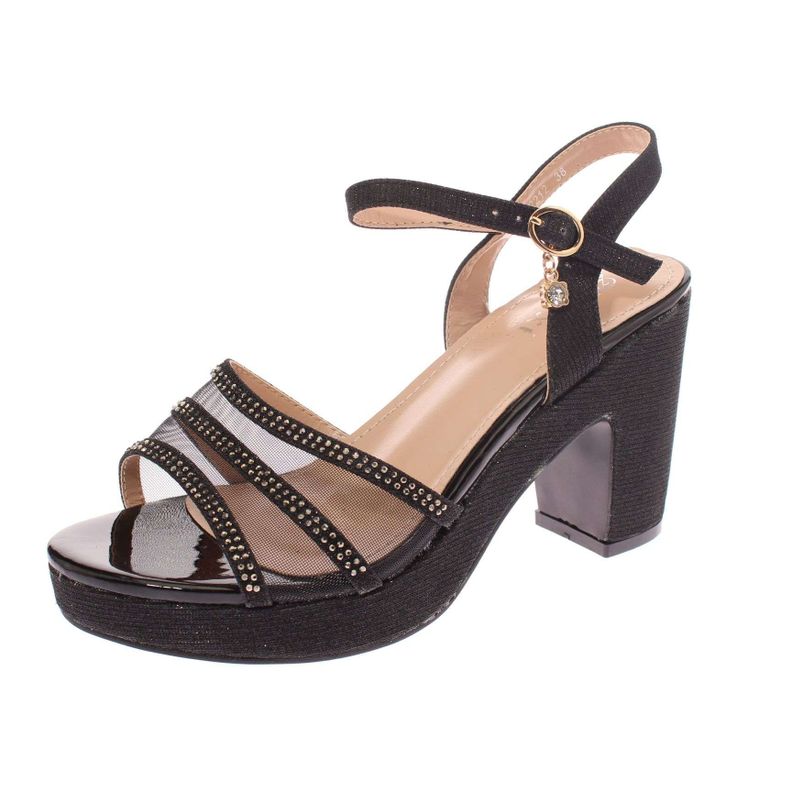 Zapato Tacón Negro Vía Franca Mujer Art: 52212BLACK-0