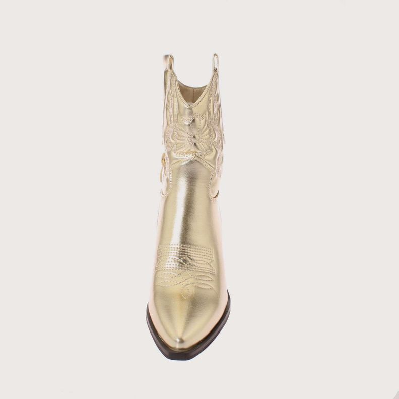 Bota Vaquera Dorado Vía Franca Mujer Art: 5CC248GOLD-2