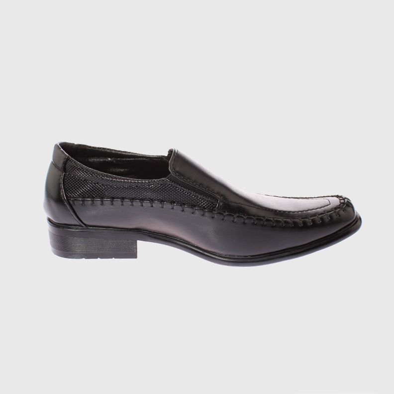 Zapato Negro Vía Franca Hombre-3