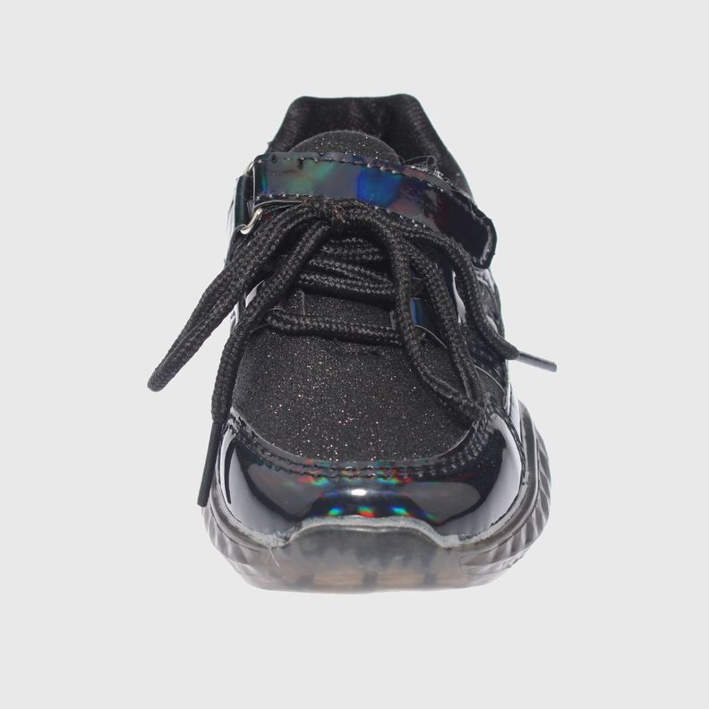 Zapatilla Luces Negro Vía Franca Unisex-2