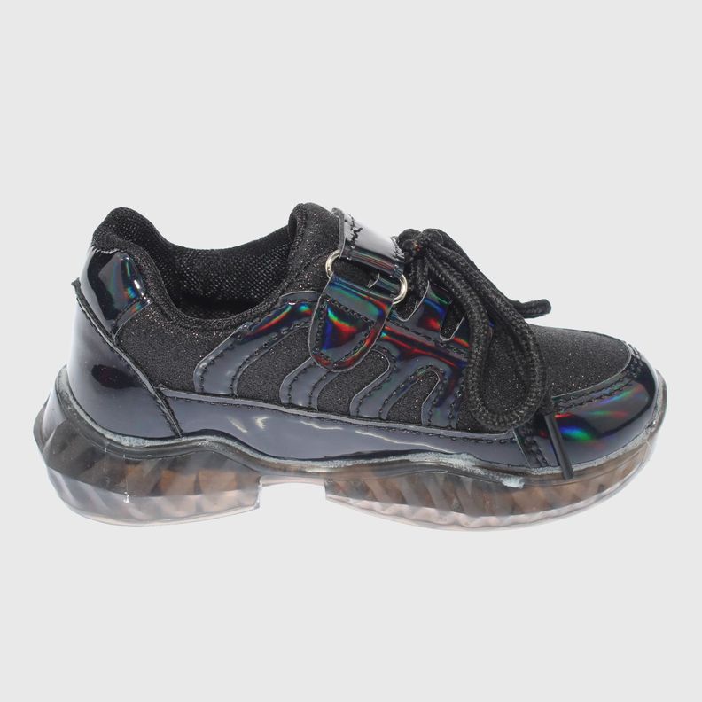 Zapatilla Luces Negro Vía Franca Unisex-4