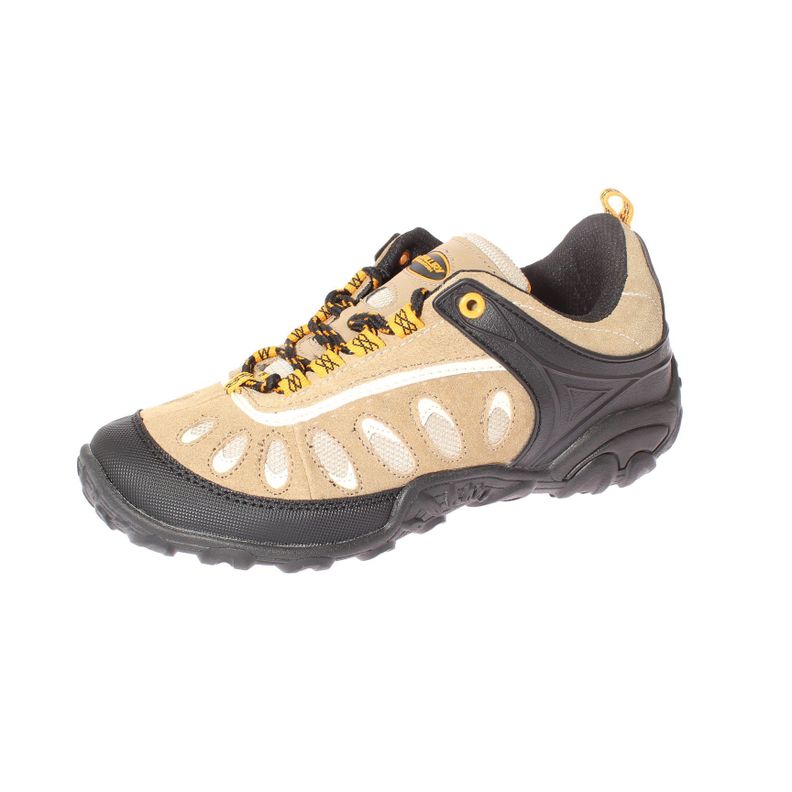 Zapatilla Outdoor Negro/Camel/Amarillo Vía Franca Niño-0