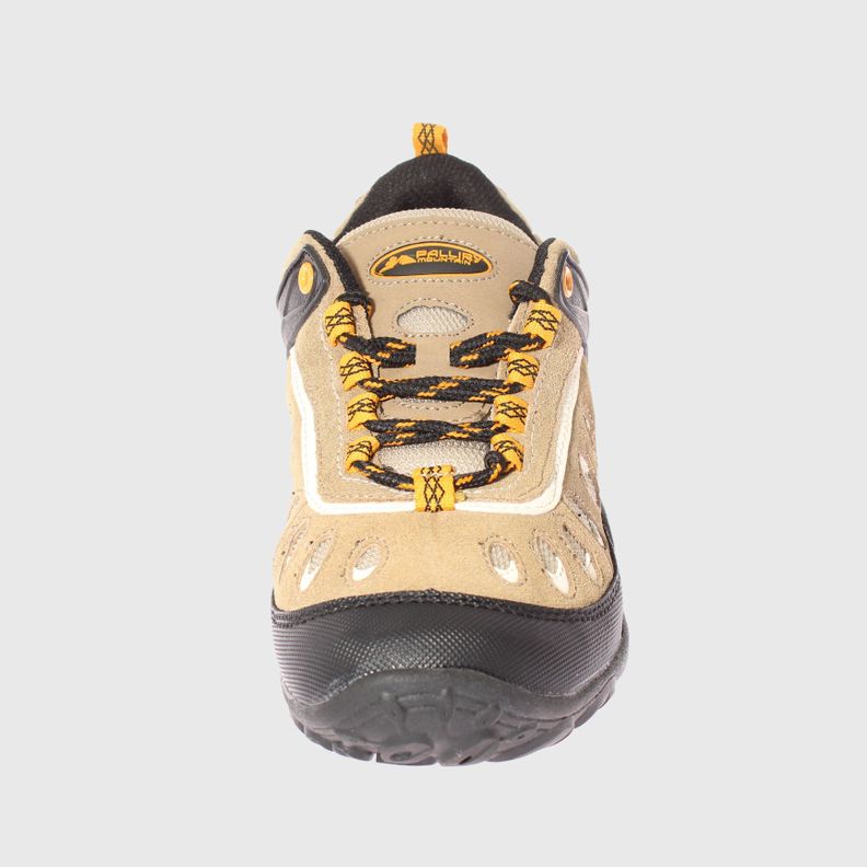 Zapatilla Outdoor Negro/Camel/Amarillo Vía Franca Niño-2