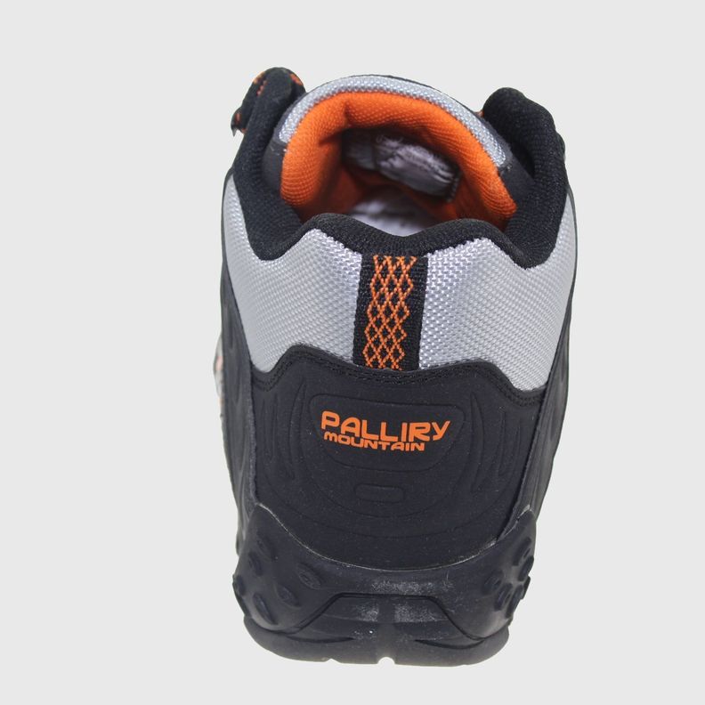 Zapatilla Outdoor Negro/Gris/Naranjo Vía Franca Niño-5