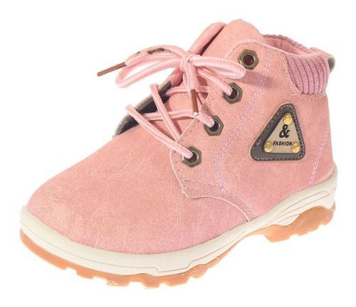 Botin Casual Para Niña Color Rosado-0