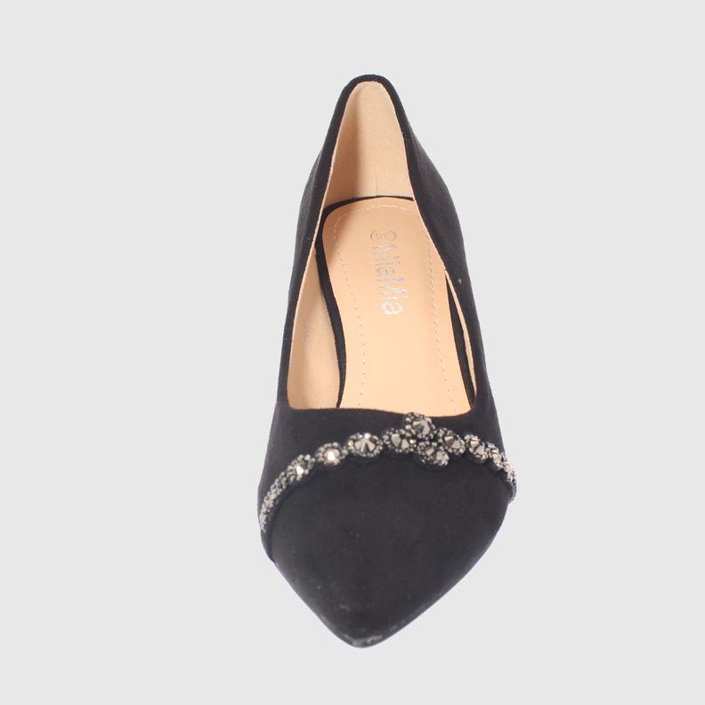 Zapato taco Negro Vía Franca Mujer-2