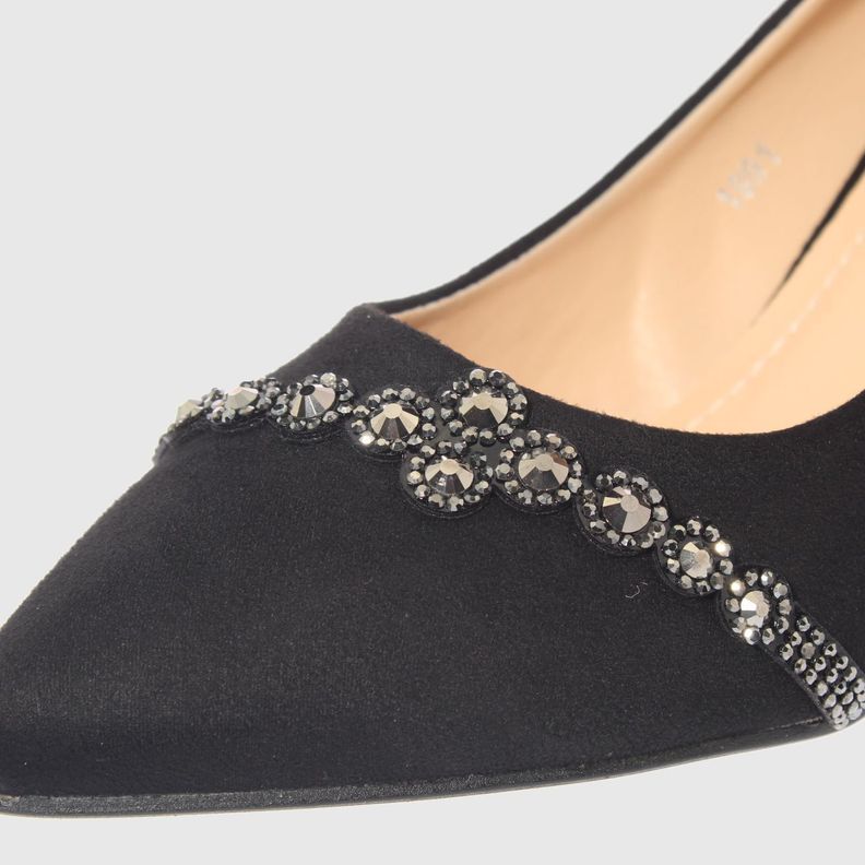 Zapato taco Negro Vía Franca Mujer-3