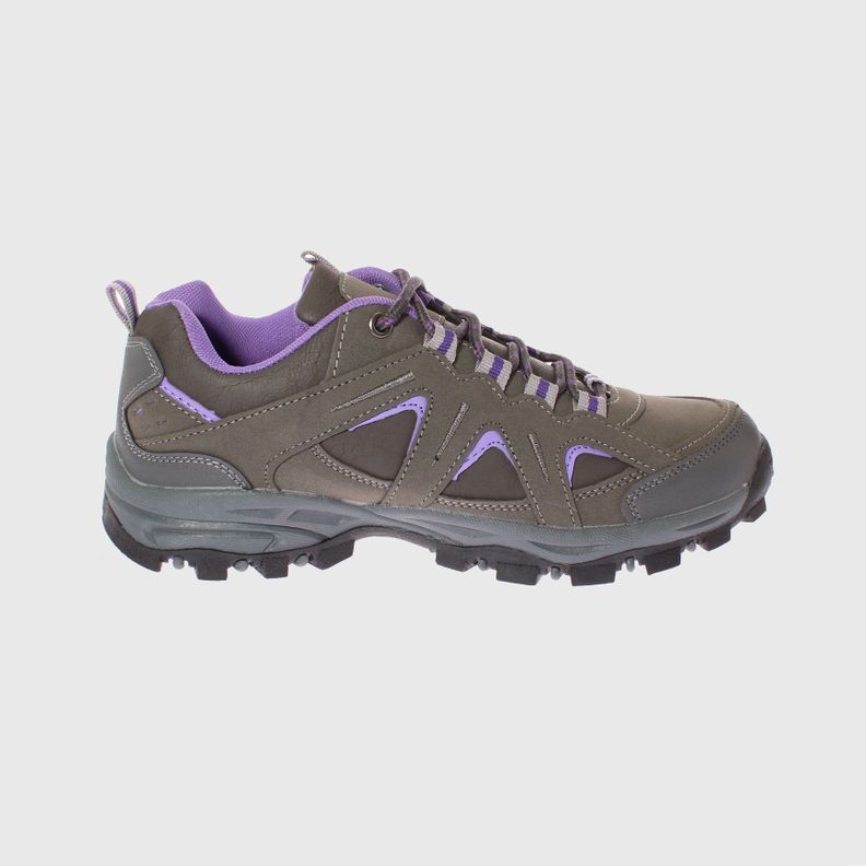 Zapatilla Outdoor Gris/naranjo Vía Franca Mujer-2