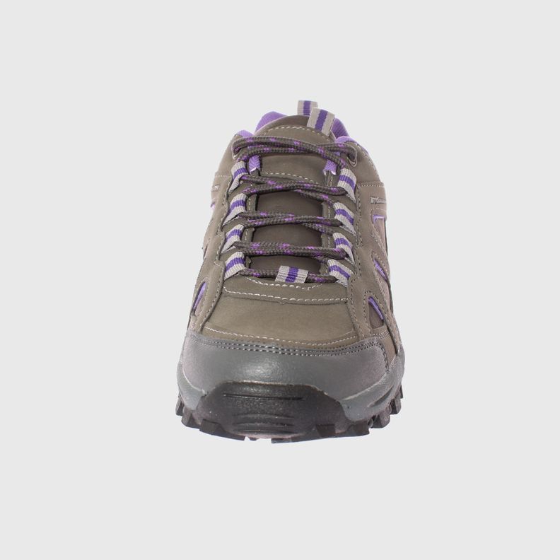 Zapatilla Outdoor Gris/naranjo Vía Franca Mujer-4