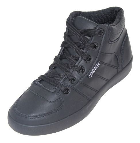 Zapatilla Escolar Para Niño Color Negro-0