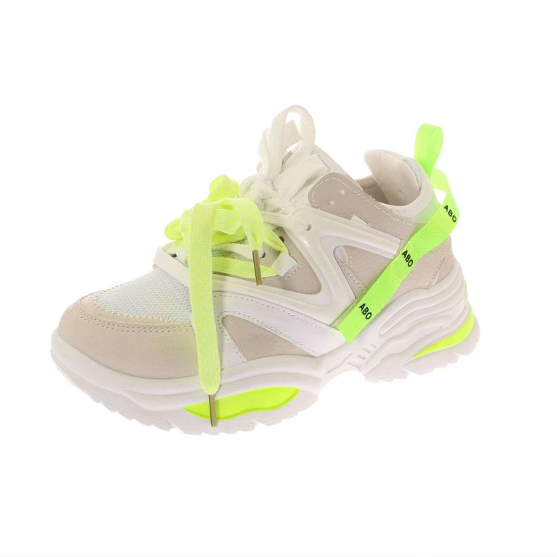 Zapatilla Blanco/Verde Vía Franca Mujer-0