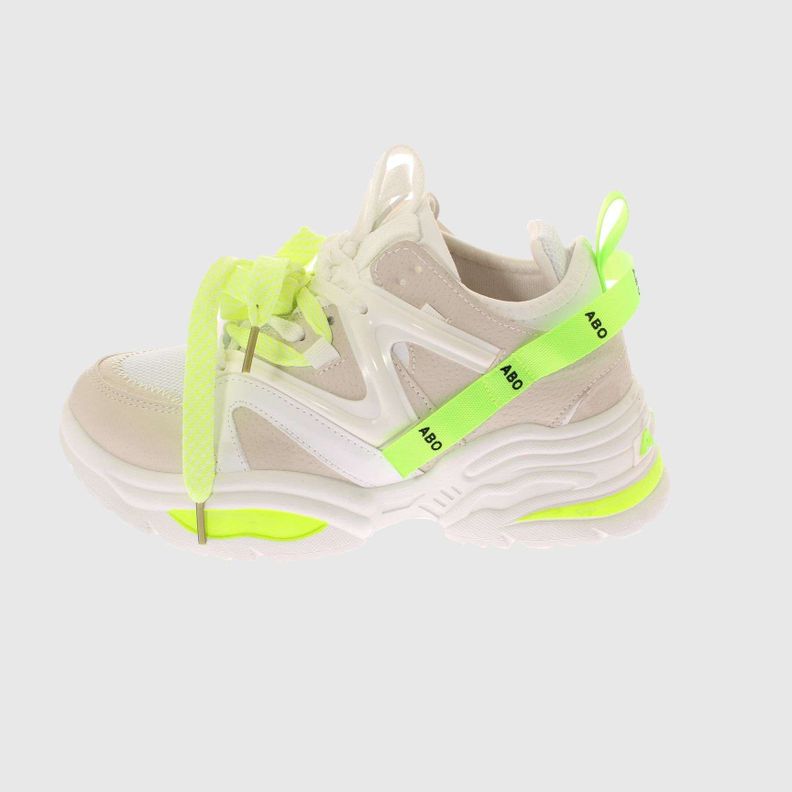 Zapatilla Blanco/Verde Vía Franca Mujer-4