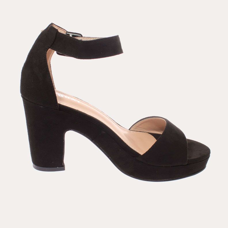 Zapato Tacón Negro Vía Franca Mujer Art: 52210BLACK-3