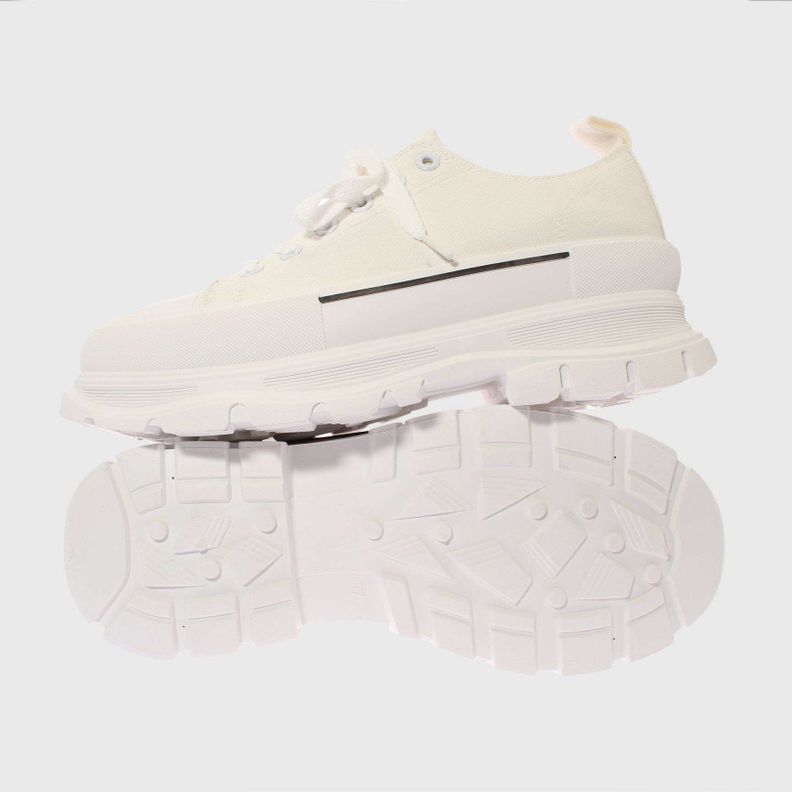 Zapatilla Lona Blanco Vía Franca Mujer-1