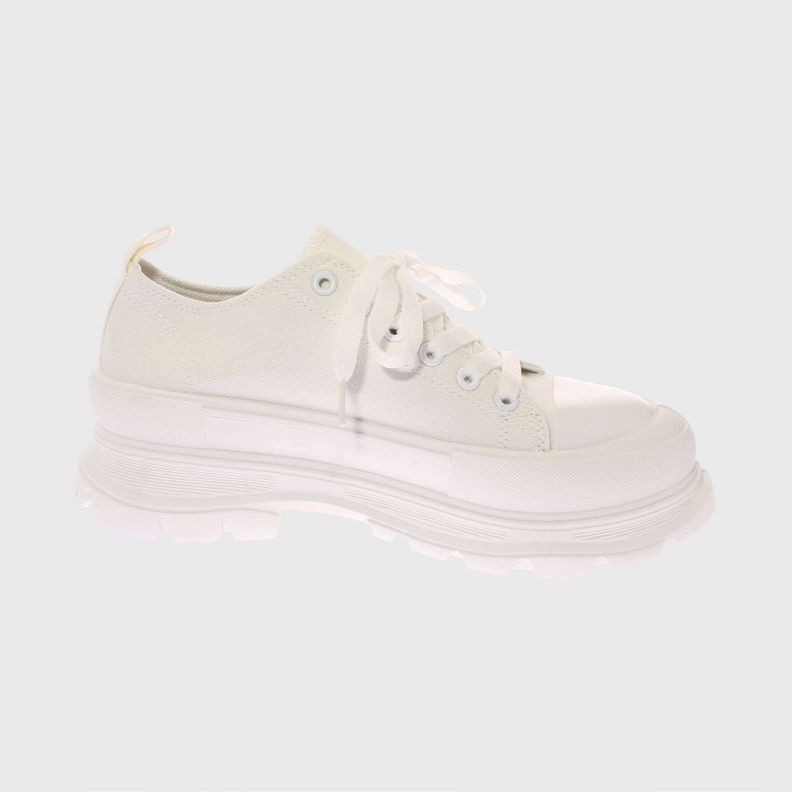 Zapatilla Lona Blanco Vía Franca Mujer-3