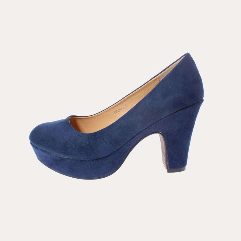 Zapato Taco Azul Marino Vía Franca Mujer Art: 5063010NAVY-1