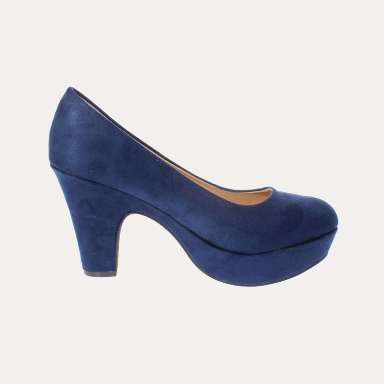 Zapato Taco Azul Marino Vía Franca Mujer Art: 5063010NAVY-3