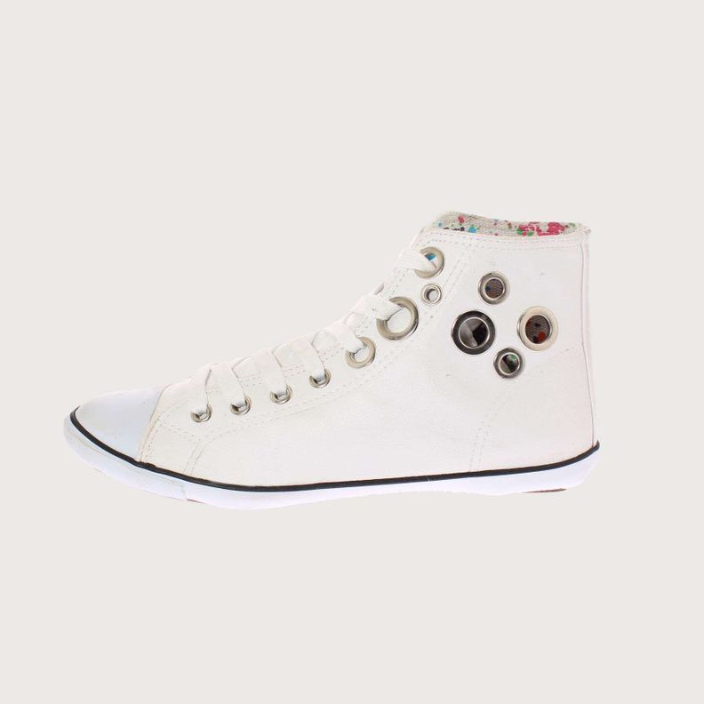 Zapatilla Lona Blanco Vía Franca Mujer Art: 5DSCO1089BLANCO-1