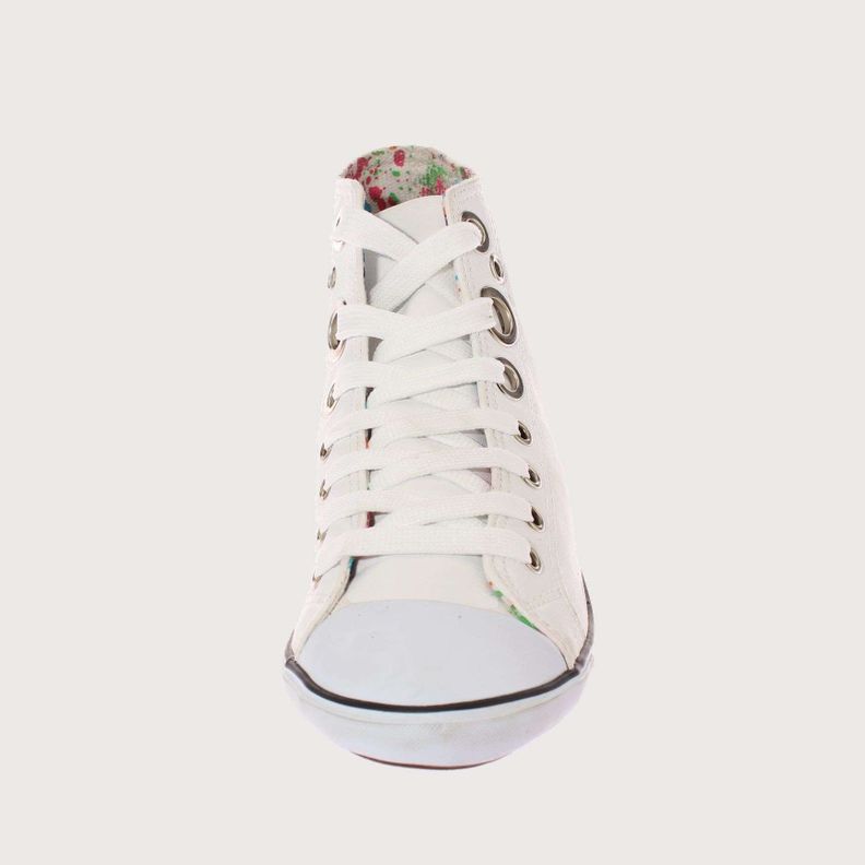 Zapatilla Lona Blanco Vía Franca Mujer Art: 5DSCO1089BLANCO-2