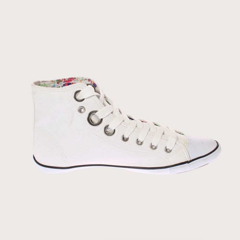 Zapatilla Lona Blanco Vía Franca Mujer Art: 5DSCO1089BLANCO-3