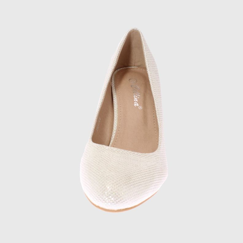 Zapato taco Blanco Vía Franca Mujer-2