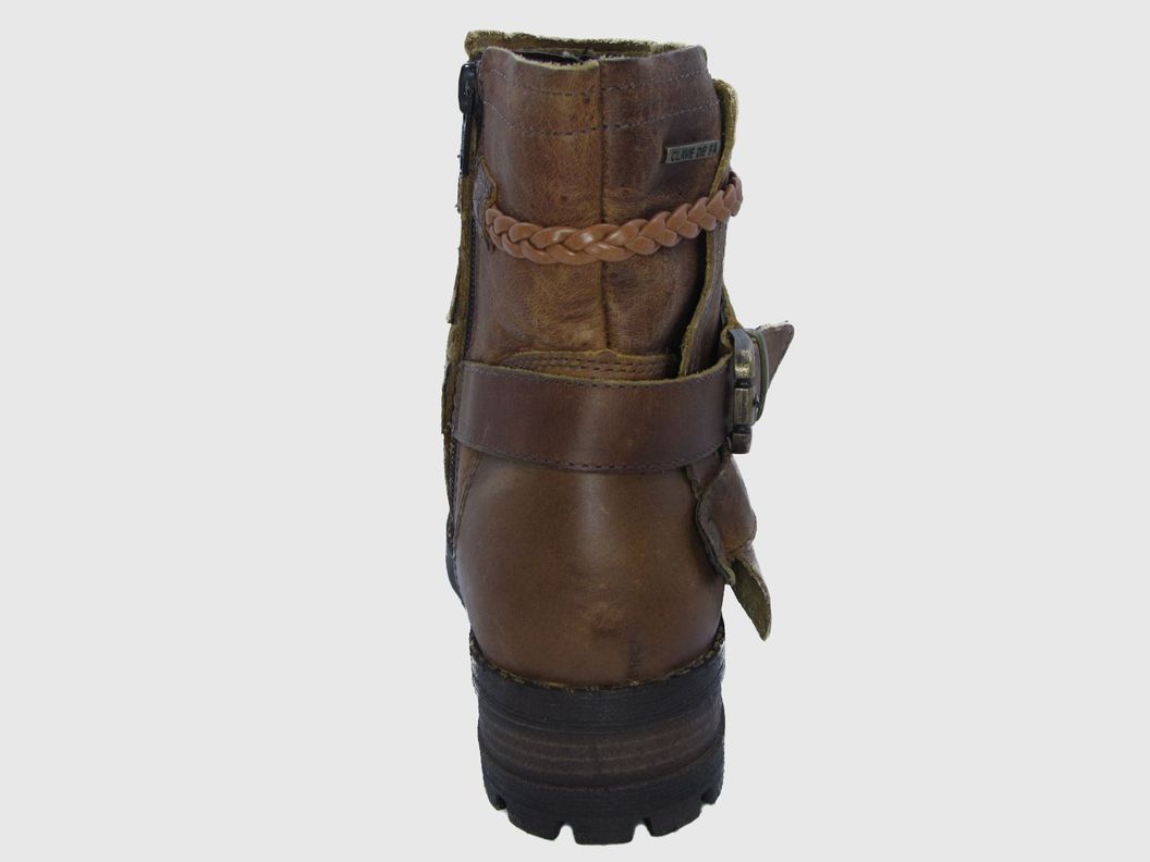 Botin Cuero Mostaza Vía Franca Mujer-2