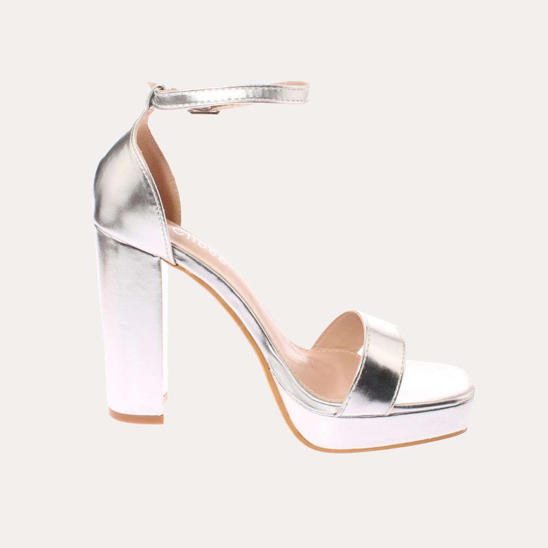 Sandalia Plateado Vía Franca Mujer Art: 5K26SILVERY-3