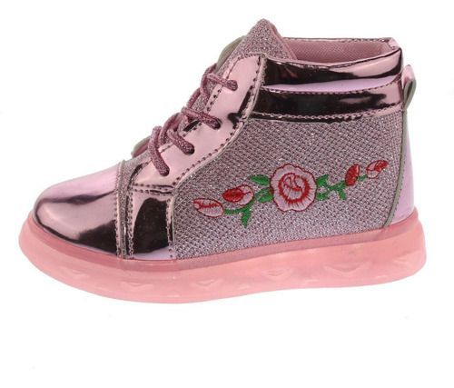 Zapatilla Con Luces Para Niño Color Rosa-0