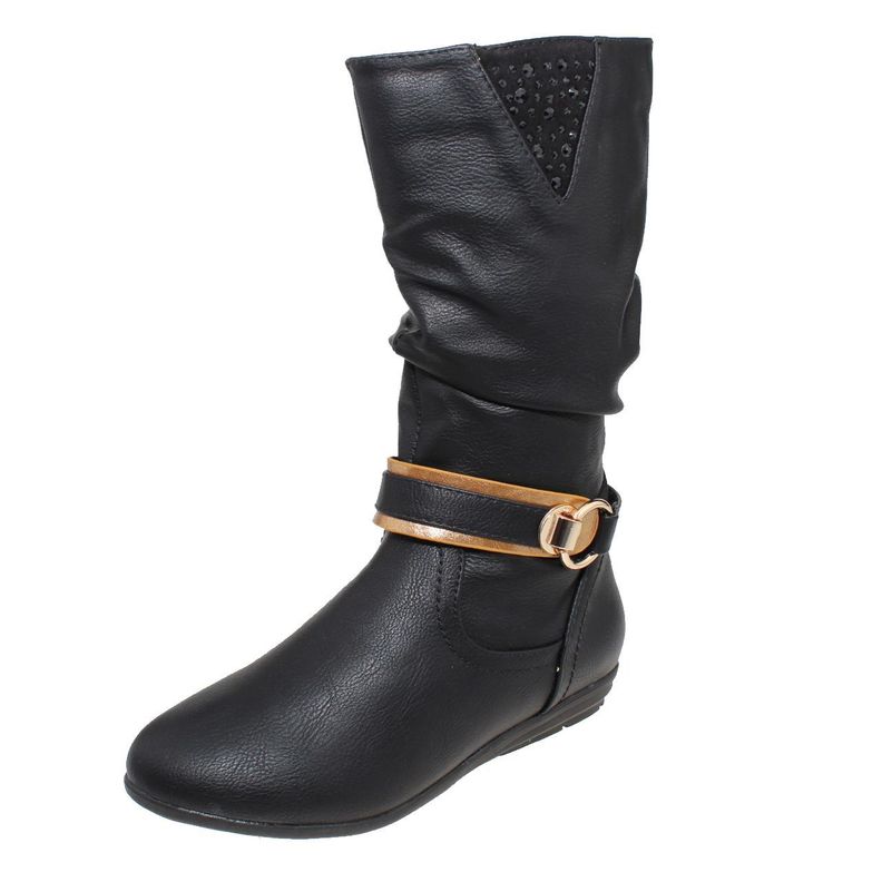 Bota Negro Vía Franca Niña-0