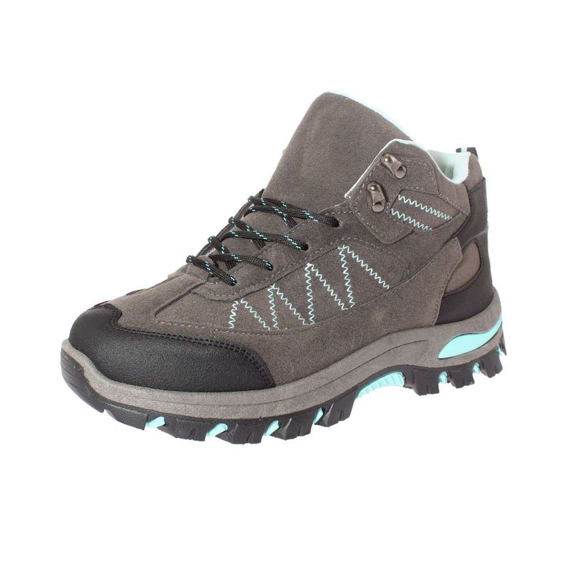 Zapatilla Outdoor Gris/Celeste Vía Franca Mujer-0