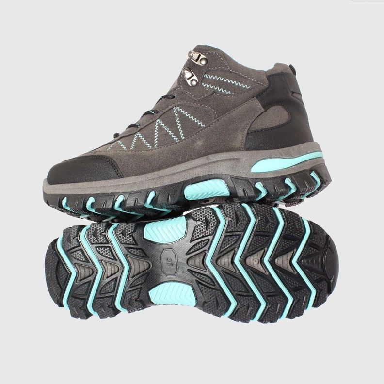 Zapatilla Outdoor Gris/Celeste Vía Franca Mujer-1