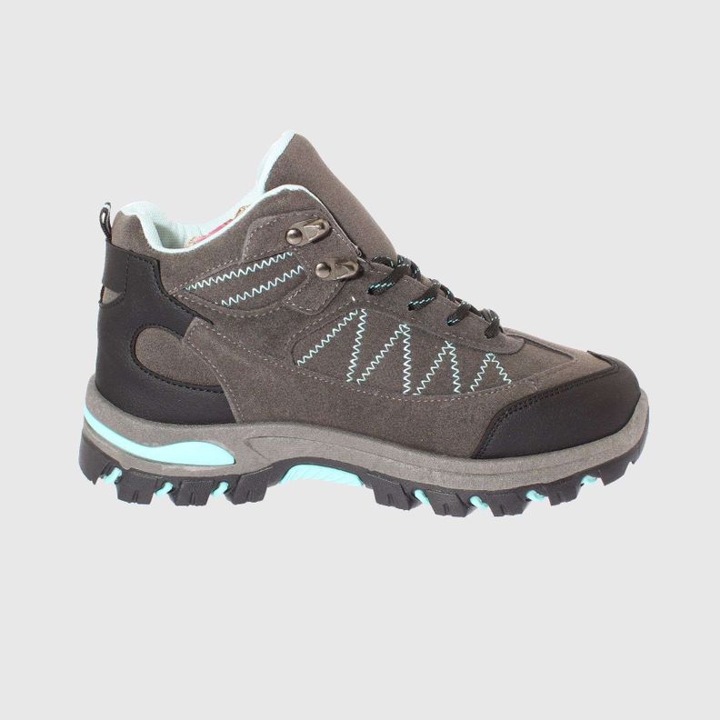 Zapatilla Outdoor Gris/Celeste Vía Franca Mujer-3