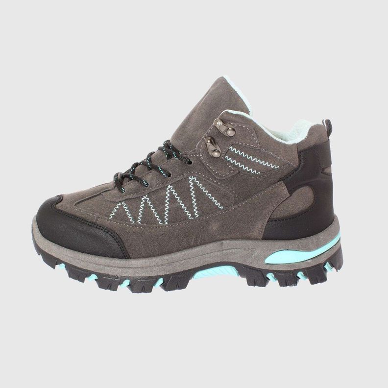 Zapatilla Outdoor Gris/Celeste Vía Franca Mujer-4