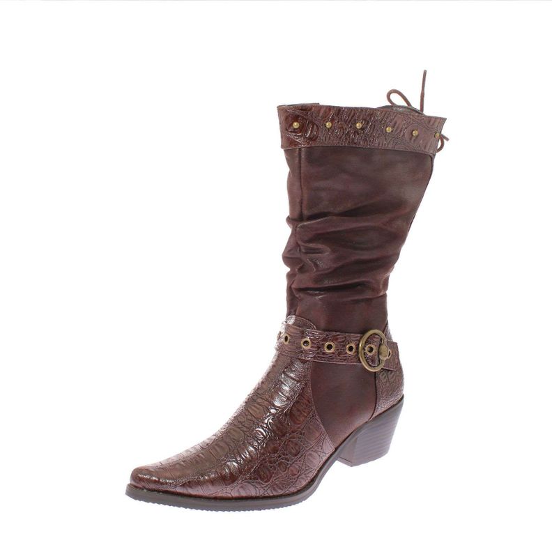 Bota Vaquera Chocolate Vía Franca Mujer Art: 521091COFFEE-0