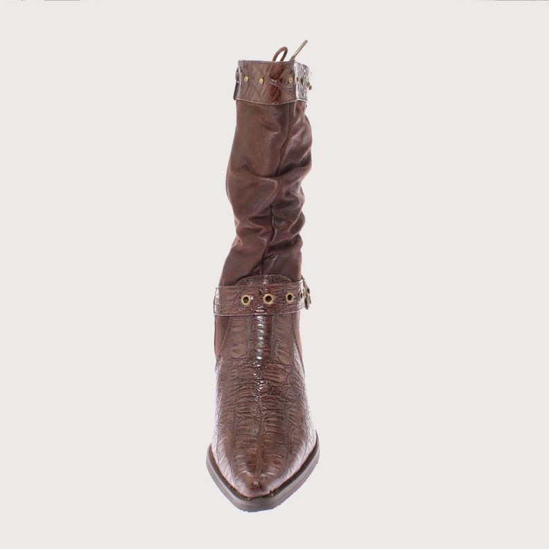 Bota Vaquera Chocolate Vía Franca Mujer Art: 521091COFFEE-2
