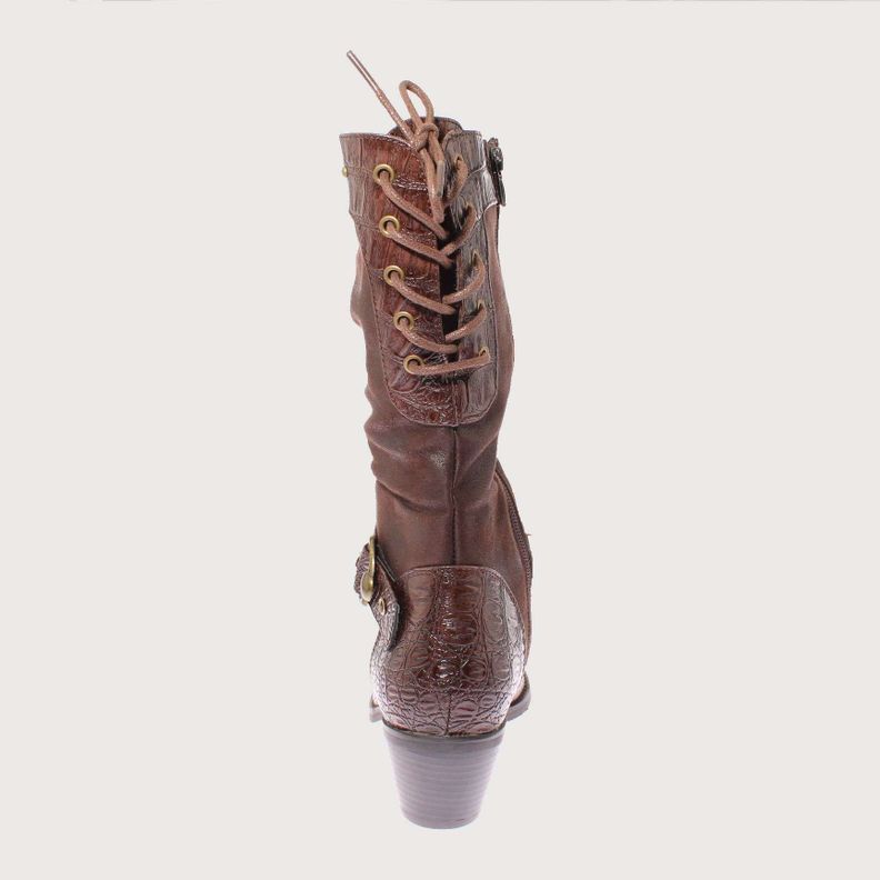 Bota Vaquera Chocolate Vía Franca Mujer Art: 521091COFFEE-4