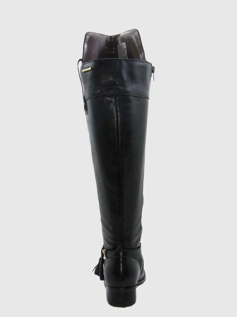 Bota Cuero Negro Vía Franca Mujer-3