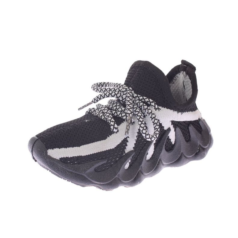 Zapatilla Kids Negro Gris Vía Franca Niño-0