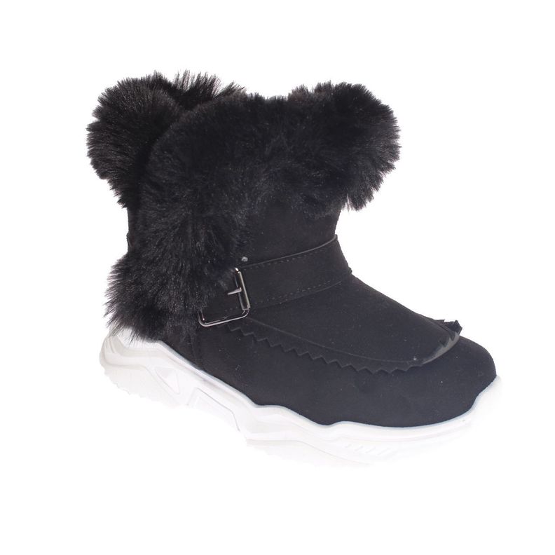 Bota Piel Negro Vía Franca Niña-0