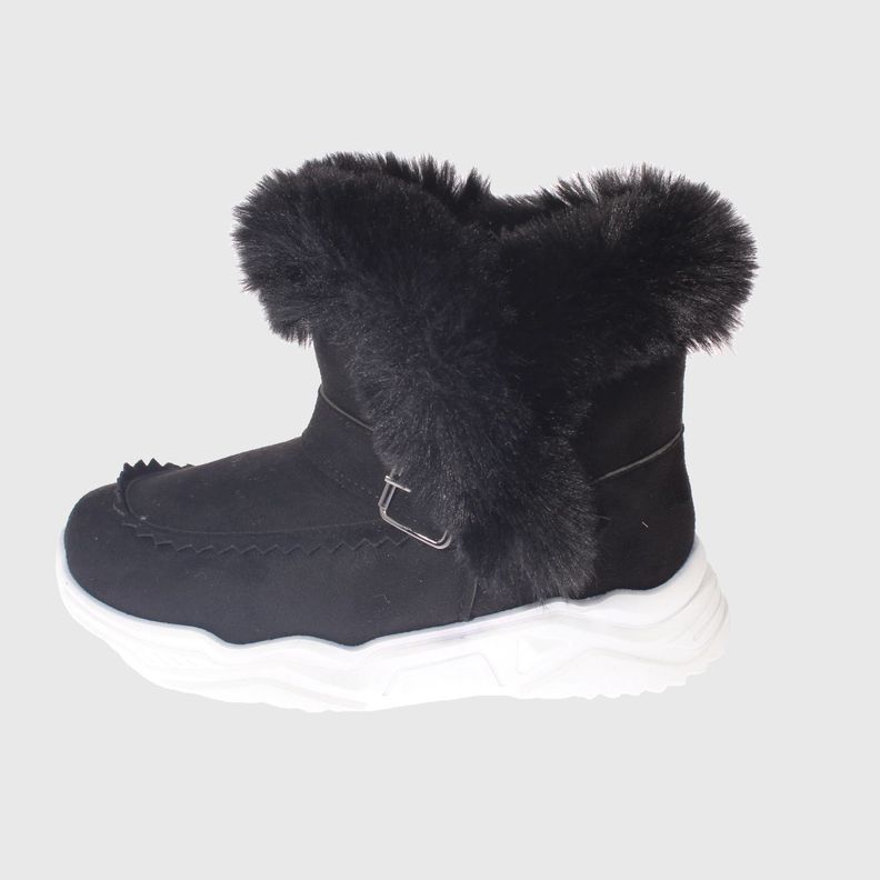 Bota Piel Negro Vía Franca Niña-2
